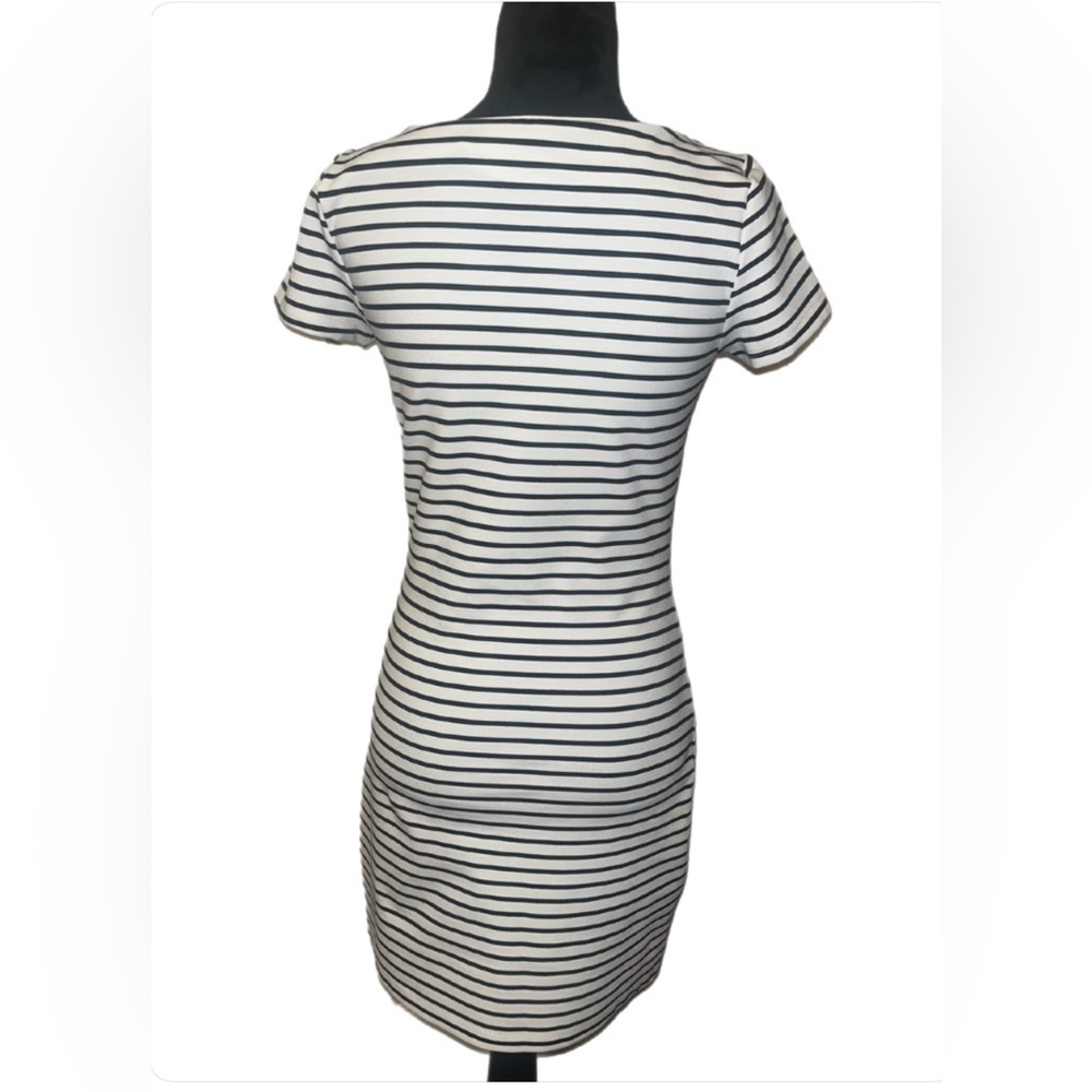 Sugarlips Black and White Striped Mini Dress- extra small - Picture 3 of 5